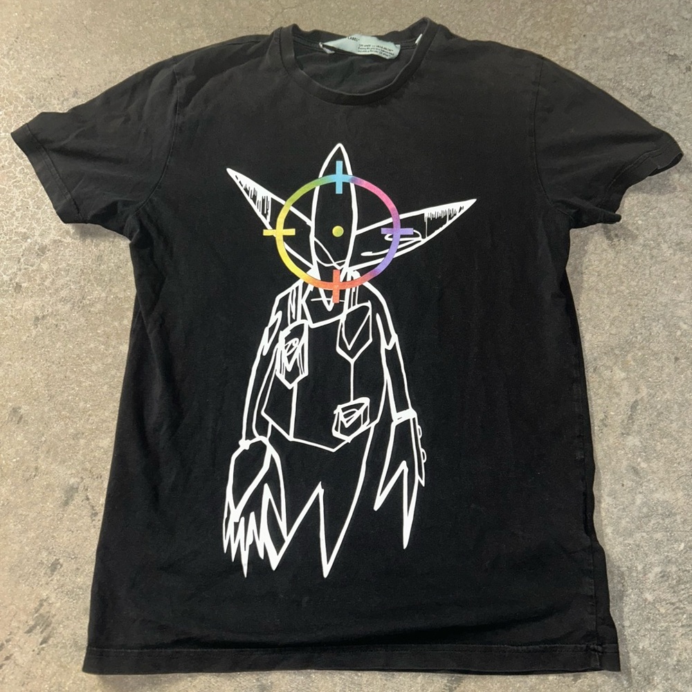 “Off-White Virgil Abloh Alien Tee 2020 Black Medium | Rare Graphic Streetwear”